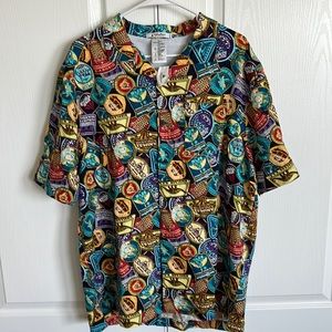 Disney famous attractions posters Hawaiian shirt